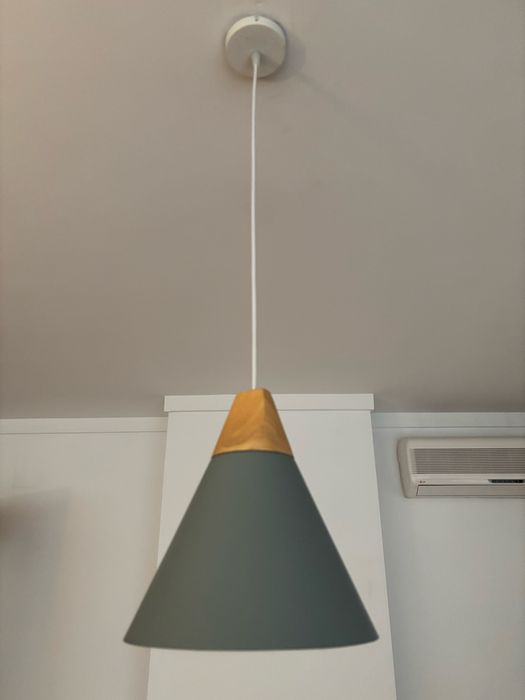 Candeeiro suspenso KONO cinzento, E27