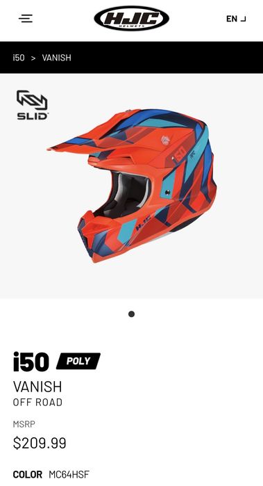 Шолом HJC кросовий ендуро мотокрос шлем кроссовый эндуро kovi geon KTM