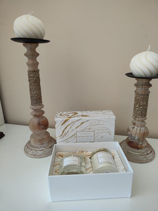 Set de Presente Aromático (Vela e Difusor) - Novo e Selado