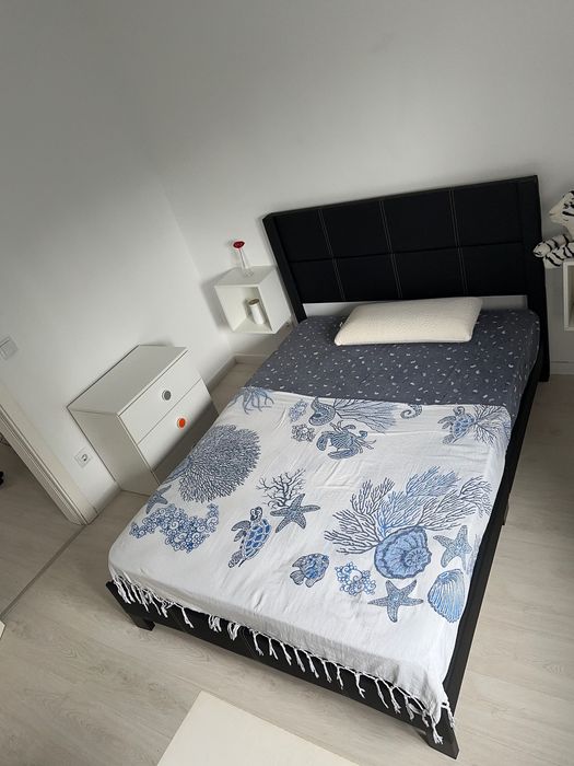 Vendo uma casa solteiro + mas colchão+ cabeçeiras