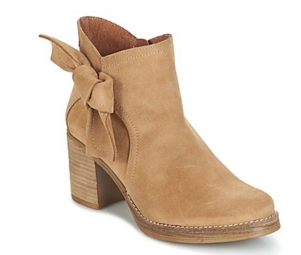 Botins bege com laço 37
