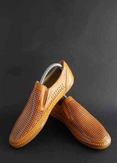 Новые мужские летние туфли/мокасины  "Stasy Adams" кожа р.40