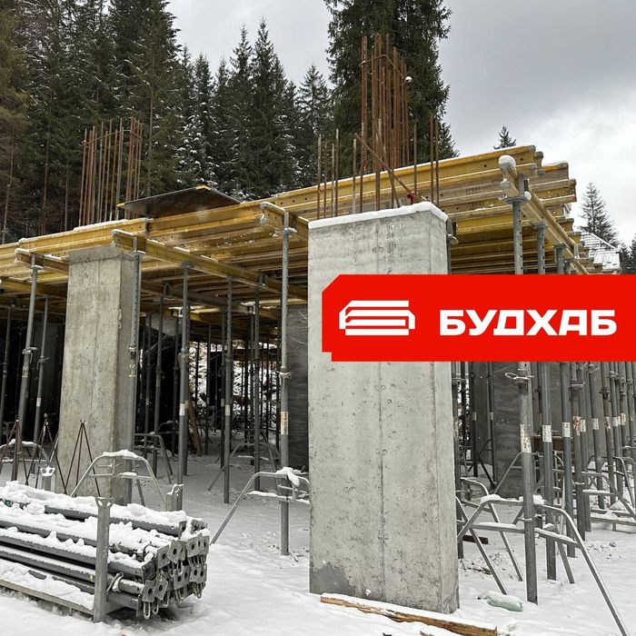 Опалубка для перекриття. Фанера, балки, стойки опалубки, триноги