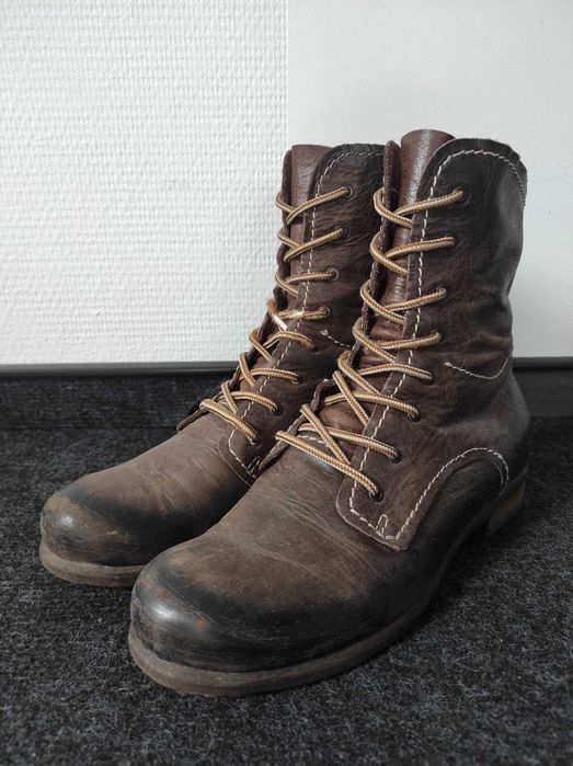 Skórzane buty wiązane wkł. 25.5cm rozmiar 36