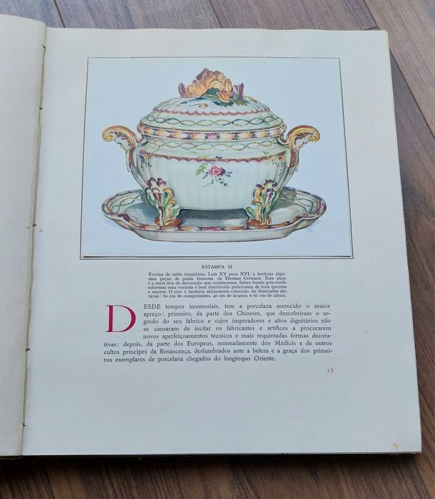 Livro porcelana da China 1956 edição numerada
