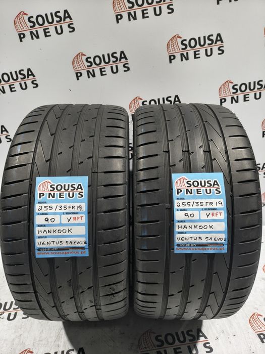 2 pneus semi novos 255-35R19 Hankook - Oferta dos portes