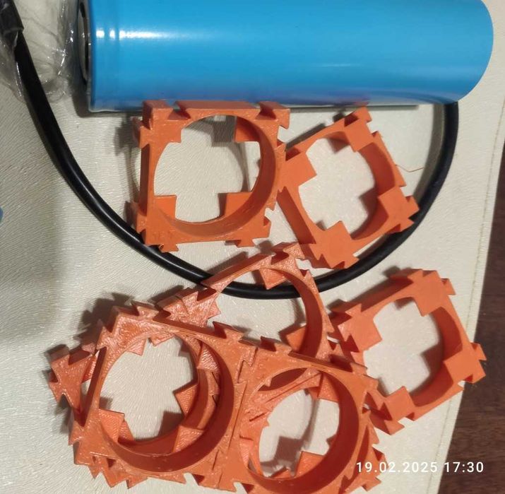 Аккумулятор LiFePO4  40138-HE-20Ah-60A-3.2V- A-grade 4 шт., +холдеры