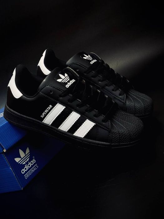 Легенда вернулась / Adidas Superstar / женские суперстары / натуральная кожа / adidas superstar black / кросовки адидас класика
