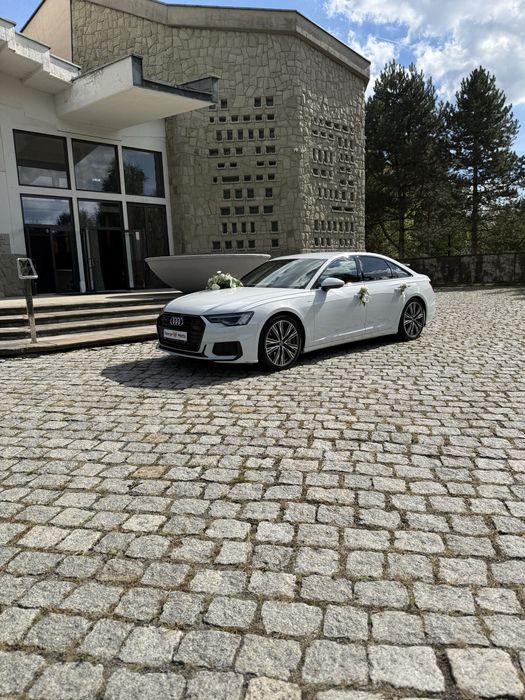 Elegancki samochód do ślubu – Audi A6 Quattro S line z kierowcą