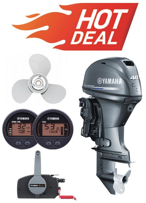 YAMAHA silnik zaburtowy F40FETL // F40LA NOWY! 5 lat gwarancji!
