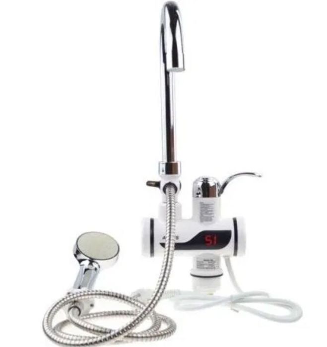 Кран водо-Нагреватель проточный с душем Делимано электрическийDelimano