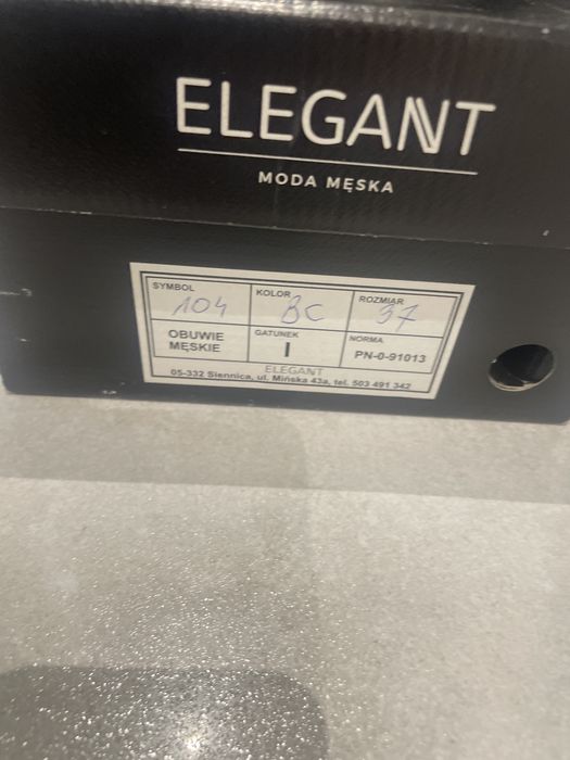 Buty ze skóry Elegeant rozmiar 37
