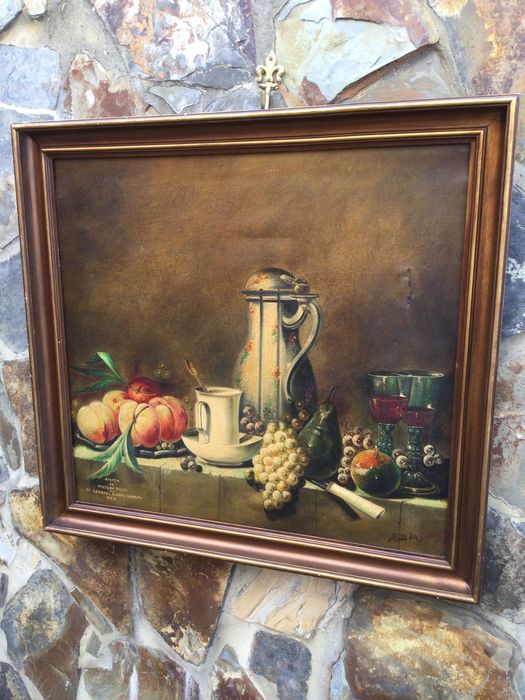 Pintura a óleo Pinto da Silva Assinada 1986 Original