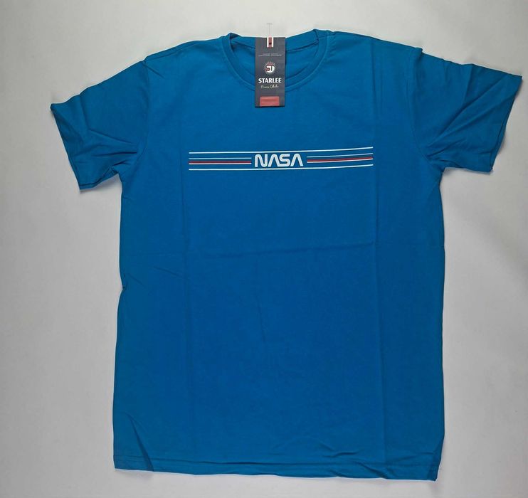 Koszulka męska bawełna t-shirt męski turecki Starlee NASA r XL - 106cm