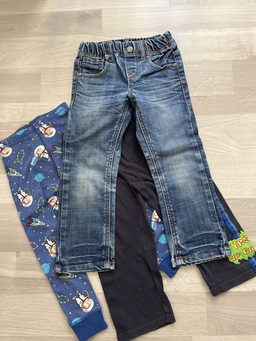 104 paka zestaw ubrania spodnie plus gratis  dresy legins jeans