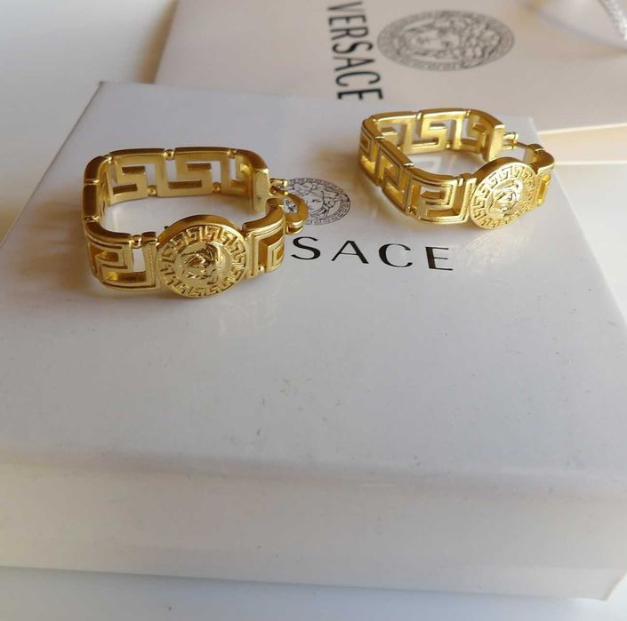 Versace kolczyki mosiężne