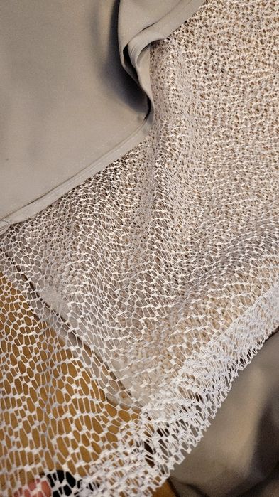 Zasłony i firanka do salonu zestaw na okno balkonowe