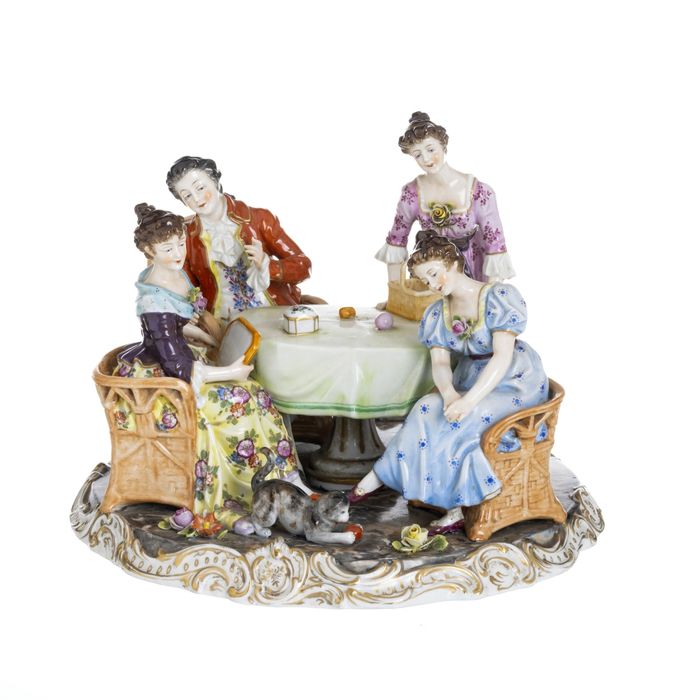 Porcelana - Grupo escultórico - Dresden