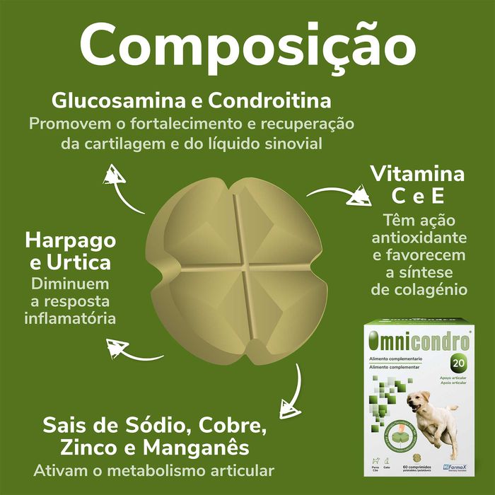 Omnicondro 20 (60 Comp.) | Entrega 24H | Envio Grátis+Oferta SURPRESA