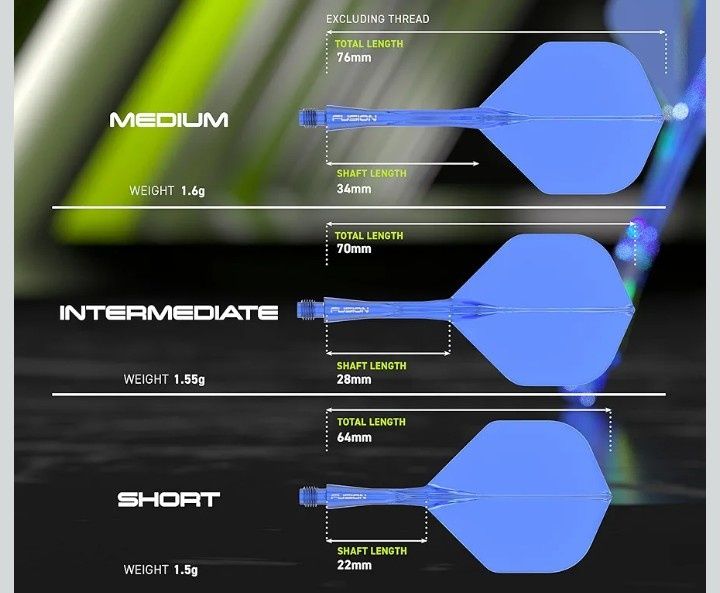 WINMAU  fusion Darts - Zintegrowany System piórka + shafty
