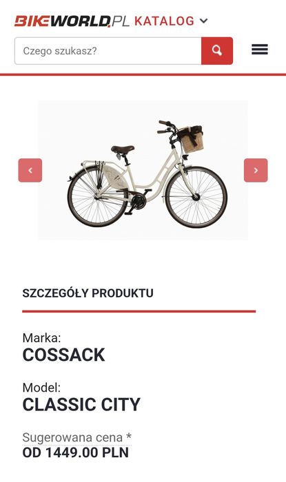 Rower miejski Cossack Classic City