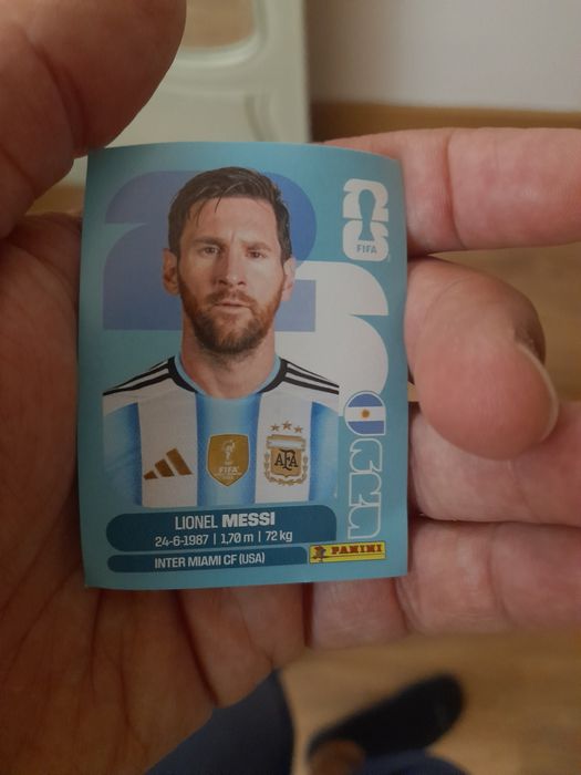 Cromo fifa world cup messi