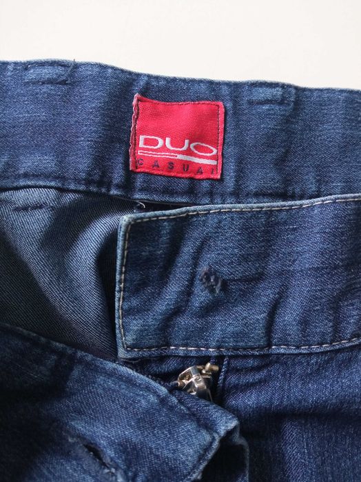 Duo Casual spodnie damskie cienki jeans r M/38 pas 72cm wysoki stan