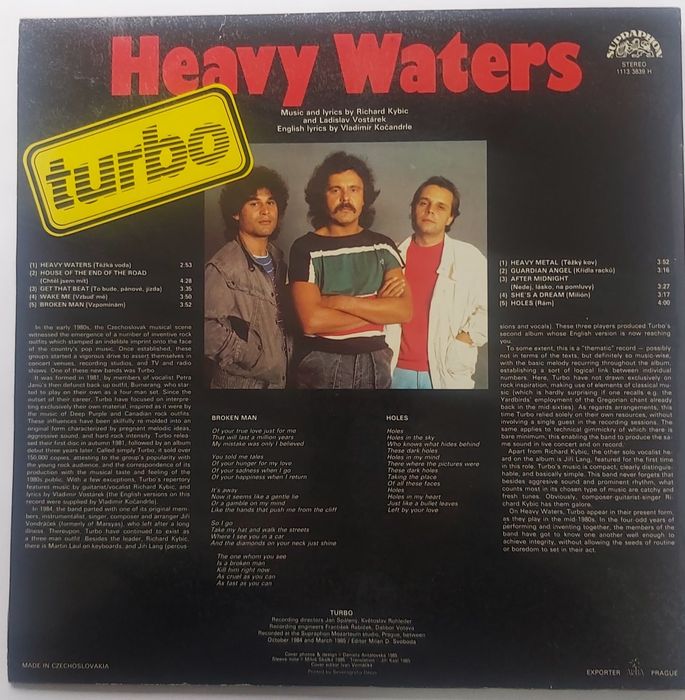 Вініл Turbo - Heave Waters (1985),  Хард-рок