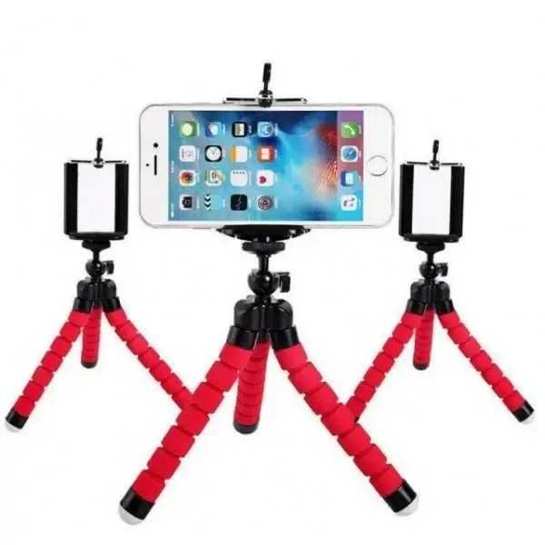 Гибкий штатив Осьминог с держателем для телефона трипод  мини тринога