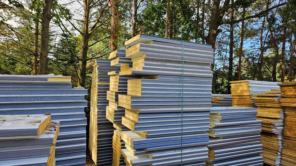 Płyta warstwowa obornicka PIR 6 cm, NOWA 1-2m OKAZJA WRZESIEŃ. 2025