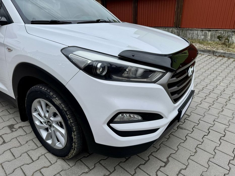 Hyundai Tucson 2016+ Дефлектор капота (мухобойка) EuroCap