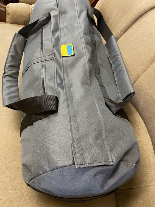 Сумка баул 100 оксфорд сіра з клапаном