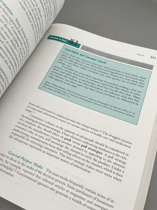 Consumer behavior, J. Engel, internetional edition