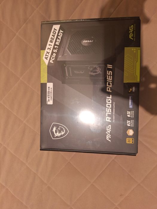 Fonte de Alimentação ATX MSI MAG A750GL PCIE5 II 750W ATX 3.1/PCIe 5.1