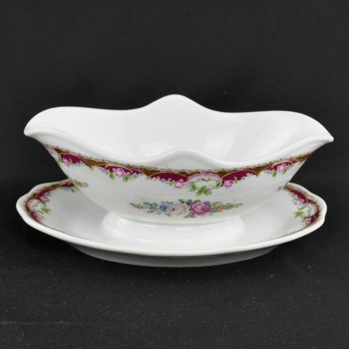 Par de molheiras Porcelana Alemã estilo Limoges