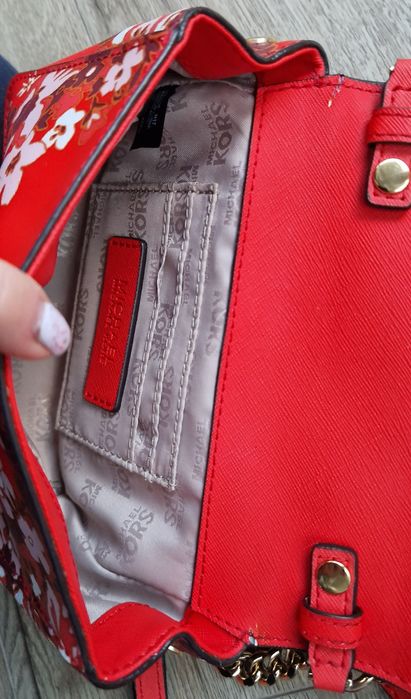 Skórzana torebka listonoszka oryginalna Michael Kors