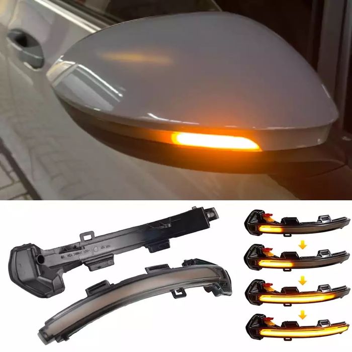 Динамические поворотники зеркал Volkswagen Golf MK 8 GTI GTD