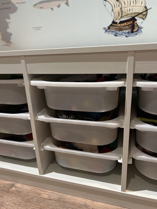 Стелажі для іграшок з контейнерами, 2шт від ikea
