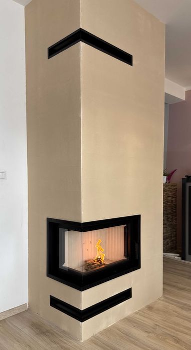 Kominek narożny w zabudowie wkład FLOKI S 10 Lat GWARACJI Lewin Brzesk