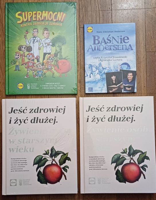 Lidl: Jeść zdrowiej i żyć dłużej  + Supermocni + 2xCD Baśnie Andersena