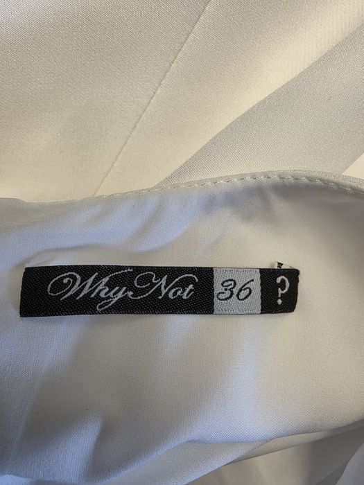 Sukienka wizytowa elegancka  36 S  ecru