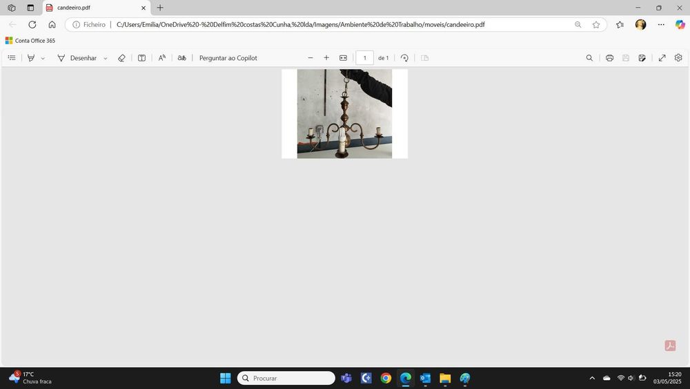 Conjunto de Candeeiros