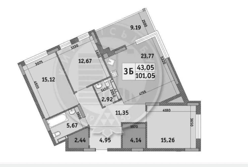 Продаж квартири 3к ЖК Італійський квартал 100 м2 камін Оболонь Ліпинка