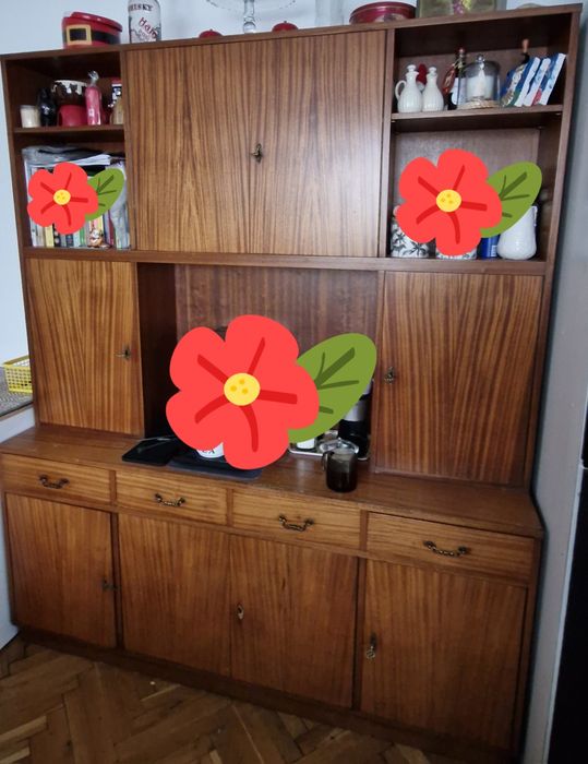 Kredens meblościanka prl