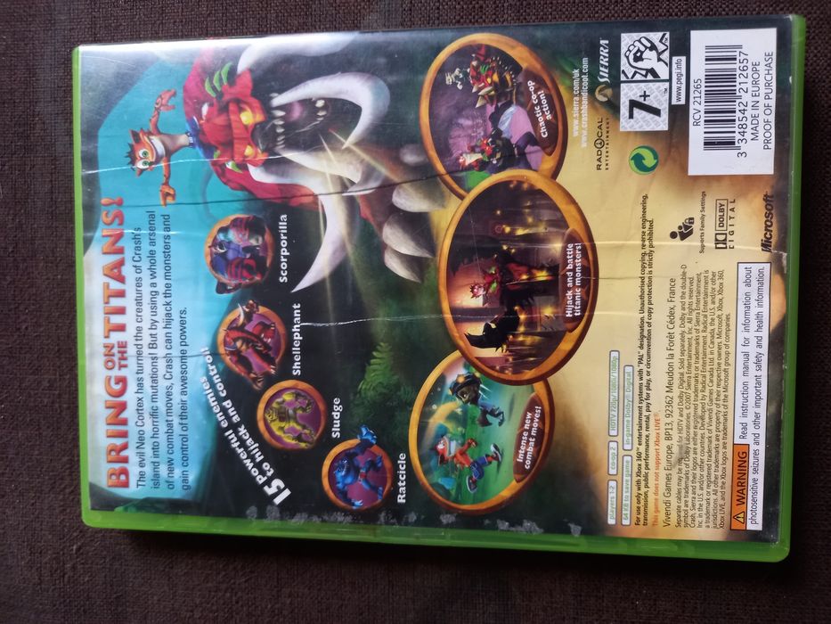 Gra Crash of the Titans na konsolę xbox 360