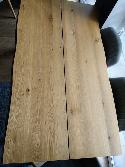Stół SKOVLUNDE 90x160 naturalny dąb/czarny