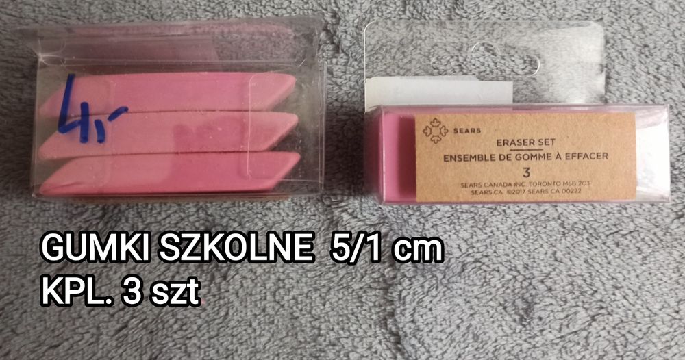 Gumki szkolne kpl.