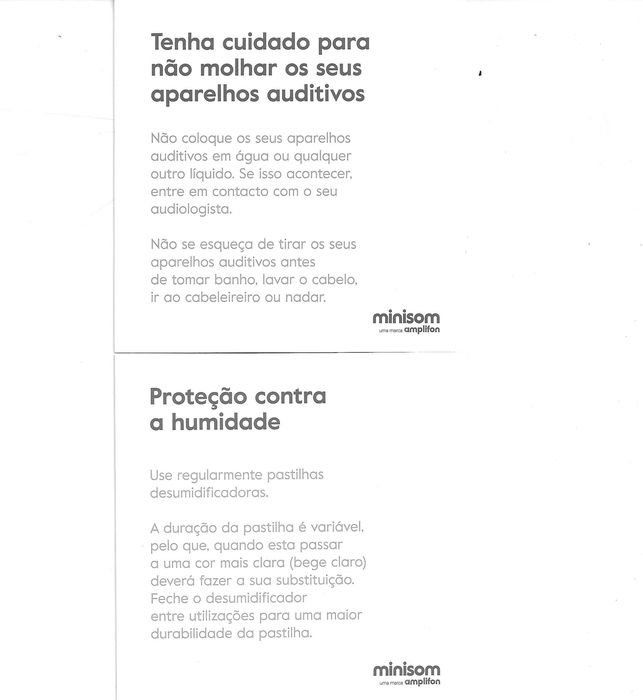 Prótese Auditiva da MINISOM