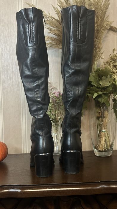 Сапожки жіночі шкіряні на цегейці