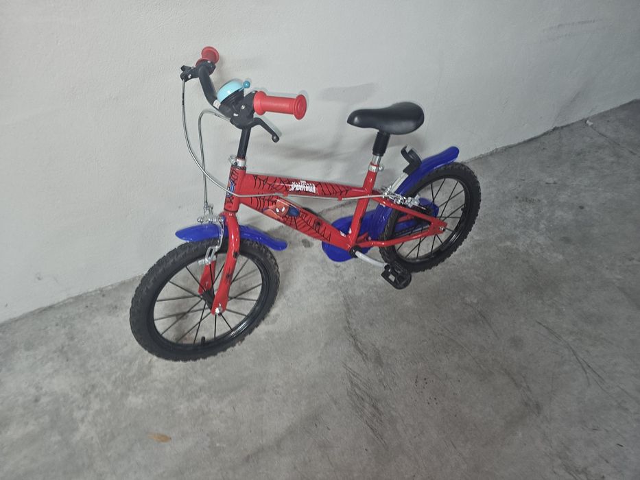 Bicicleta criança Homem Aranha Roda 16''